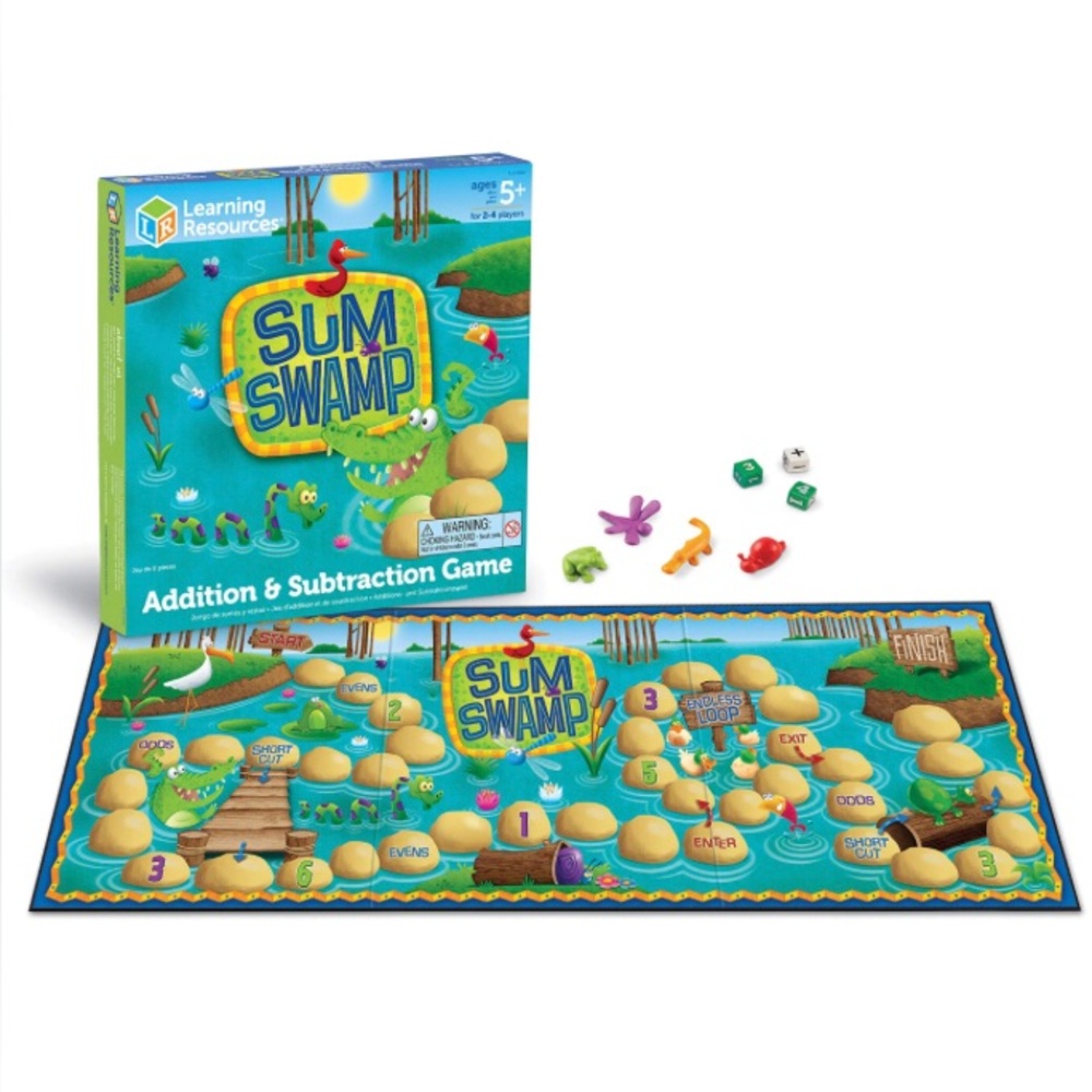 Learning Resources Sum Swamp Addition & Subtraction Game - Teal